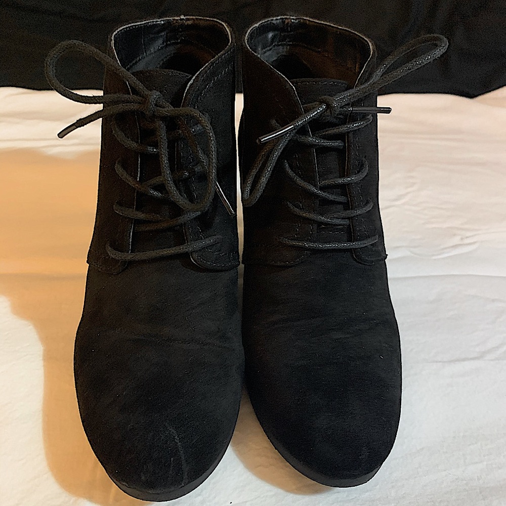 Black Suede Arizona Jeans co. Booties